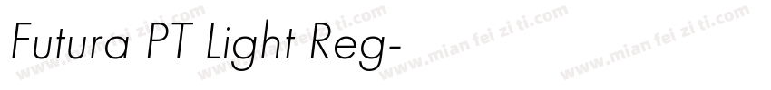 Futura PT Light Reg字体转换
